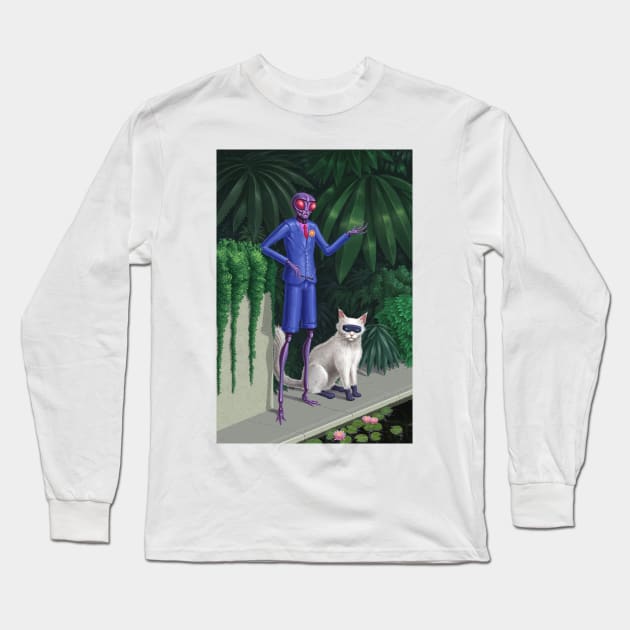 Zambu & Melchior Long Sleeve T-Shirt by Oliver Bown Designs